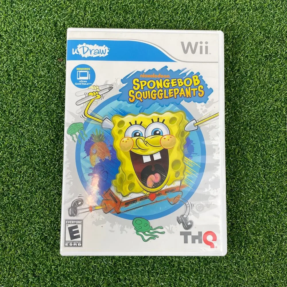Spongebob Squigglepants uDraw Nintendo Wii 2011 CIB